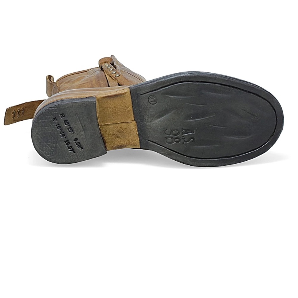 New with Box A.S.98 Stratford Leather Suede Boots in Wheat size 38/7.5 Sold Out - Picture 8 of 13